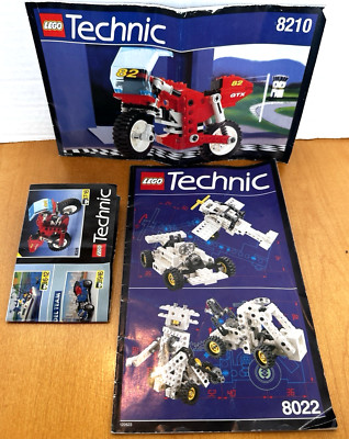 Lego Technic Booklets 8210 & 8022 Manuals Only