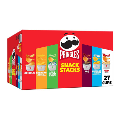 Pringles Potato Crisps Chips, Snack Stacks, Lunch Snacks, Office and Kids Snacks