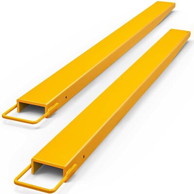 Pair 72'' X 4.5'' Pallet Fork Extension for Forklift Skid Steer Load Heavy Steel