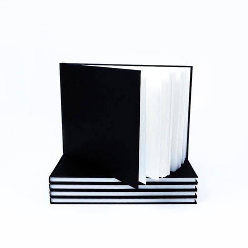 A4 A5 A6 Seawhite Black Cloth Hardback Sketchbook Artist Drawing 140gsm 92 Pages - Picture 12 of 12