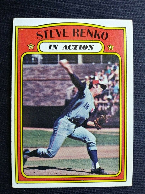 1972 Topps Baseball Card 308 Steve Renko Montreal Expos IA EBay
