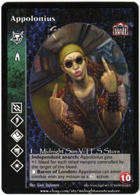 Appolonius Advanced Brujah Berlin Anthology V:TES VTES Vampire CCG