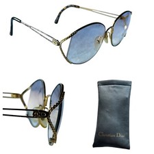 Christian Dior Vtg 90  s Non-prescription Tortoise Shell Violet Tint Glasses 2883