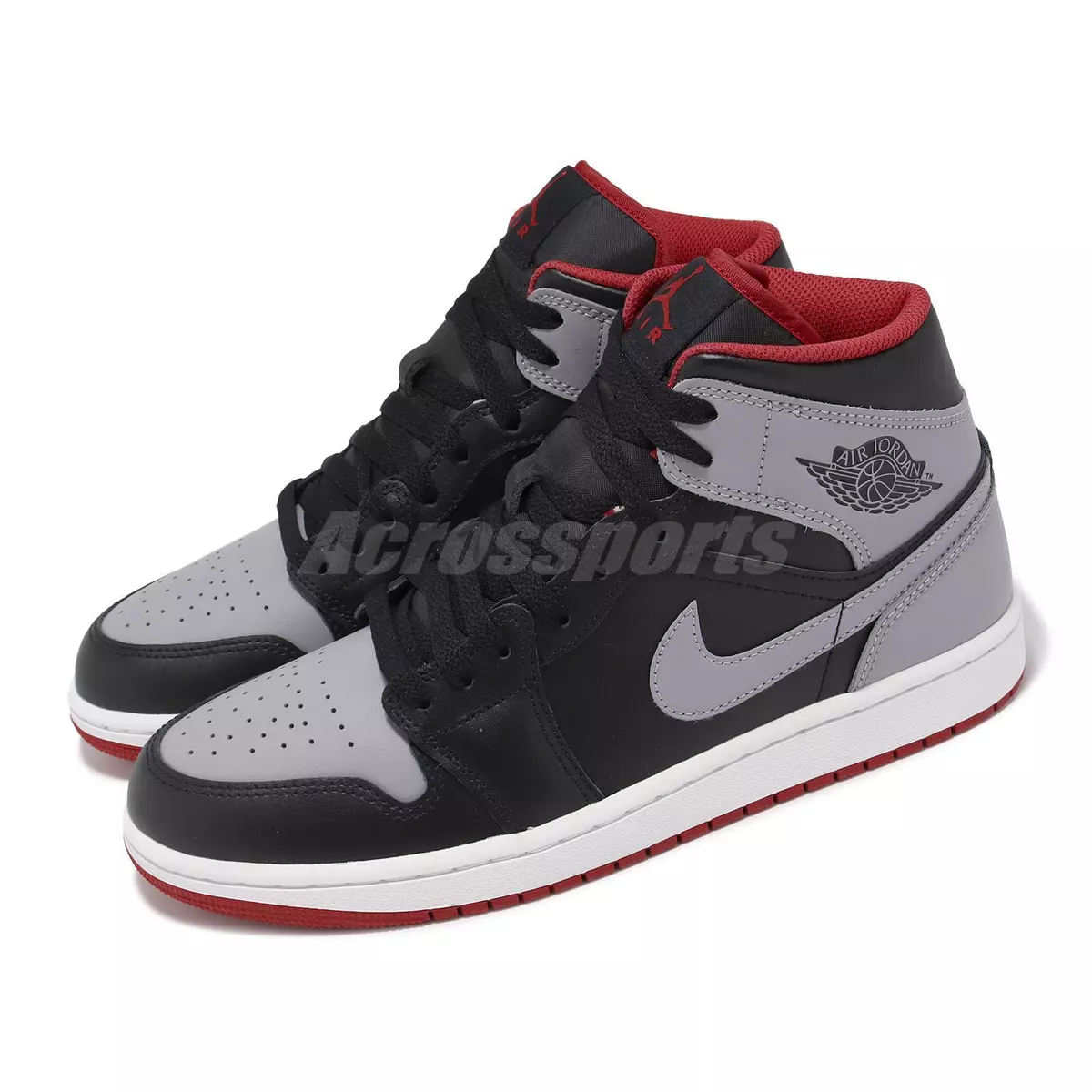 Nike Air Jordan 1 Mid AJ1 Bred Shadow Men Casual Shoes Sneakers DQ8426-006