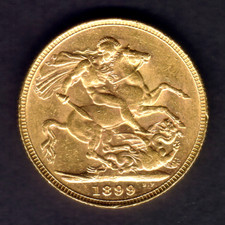 Australia..  1899 Perth - Sovereign...  Much Lustre - aEF/gEF