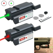 Tactical Red Green Blue Dot Laser Sight Low Profile 20mm Picatinny Rail Handgun