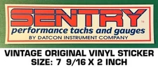 SENTRY TACHS AND GAUGES - VINTAGE ORIGINAL VINYL DECAL STICKER - DRAG RACING