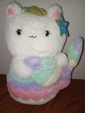 FAO Schwarz Glow Brights Meowmaid Kitten 12" Plush Sounds Lights