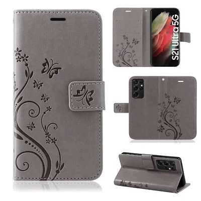 Coque Pour Samsung Galaxy S21 Ultra 5G Housse Téléphone Étui Flip TPU - Photo 1/4