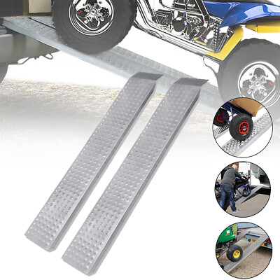 2X Auffahrrampe Verladeschiene Verladerampen Auffahrrampen für Motorrad PKW ect