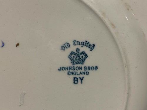 Vintage Old English Johnson Brothers Plate, Cobalt Blue & Gold Gil - Picture 7 of 7