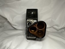 Vintage Bell  Howell Electric Eye 8mm Camera W Triple Lens Manual Not Tested