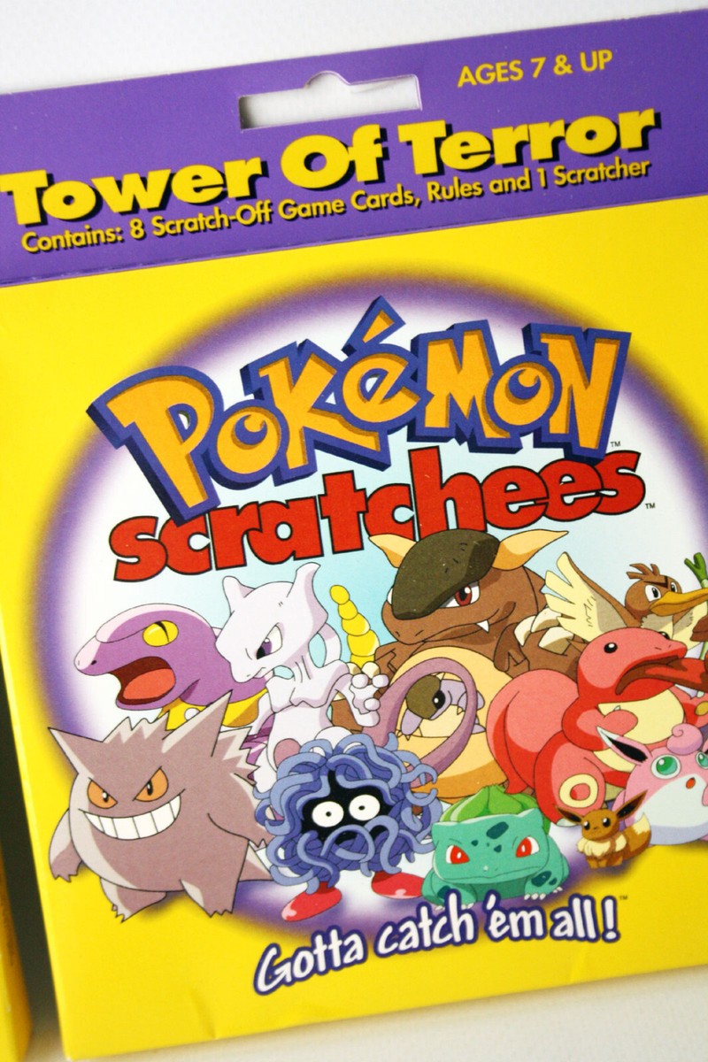 3x VINTAGE 1995-2000 COMPLETE SET POKEMON SCRATCHEES GAME CARDS