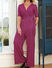 Jumpsuit Pink Geo Wrap Jumpsuit by Kaleidoscope Size 10 RRP  65