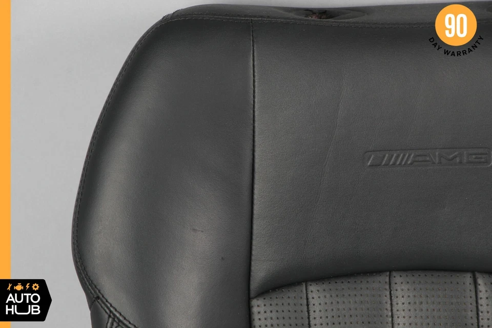 02-04 Mercedes W203 C32 AMG Almofada de Assento Superior Frontal Direita ou Esquerda Preta Fabricante de Equipamento Original - Imagem 2 de 4