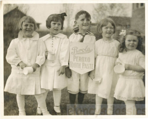 1914 Children Advertise Purola Peroxo Tooth Paste Some Missing teeth