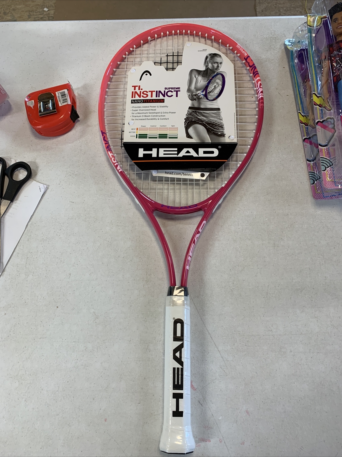 HEAD Ti. Instinct Supreme Tennis Racket PreStrung Head Light Balance