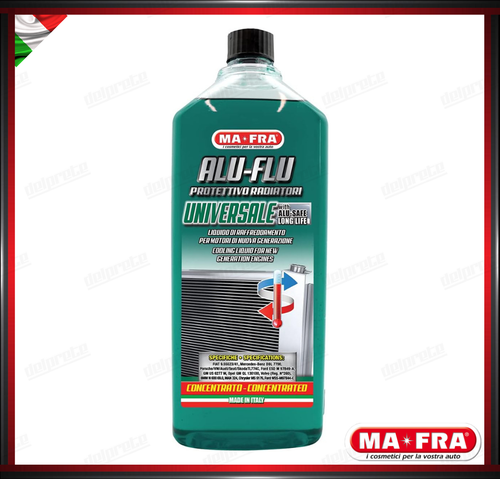 X6 MAFRA - ALU FLU ANTIGELO PROTETTIVO VERDE PURO LIQUIDO RADIATORI 1000 ML 1LT - Imagen 2 de 4