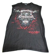 Harley Davidson Sleeveless T-Shirt Men's Size Large Black.
