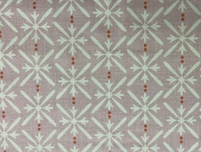 FRANK THOMAS INTERIORS Clifton Regency Star rosa Baumwollvorhang/Römische Jalousie/Handwerk/Polsterstoff