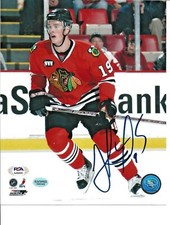 Jonathan Toews Autographed 8 x 10 Hockey Photo PSA/DNA COA-Chicago Blackhawks