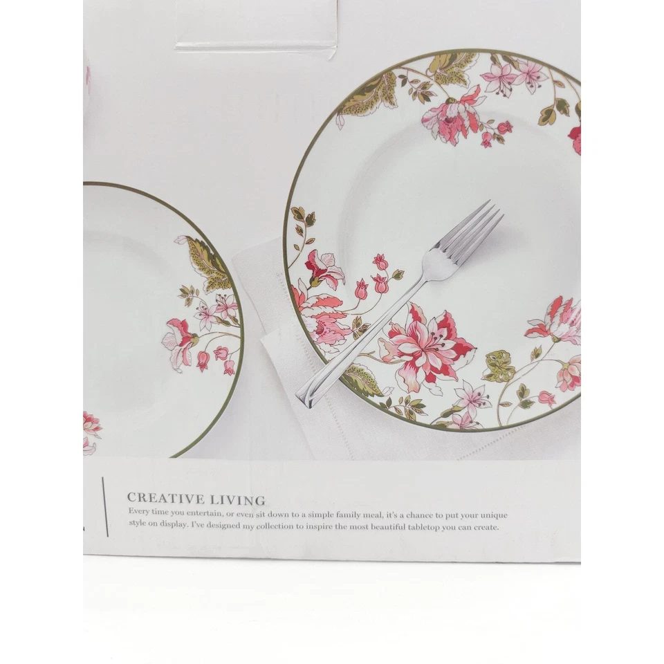 Juego de vajilla de 12 piezas Martha Stewart colección cosecha de porcelana Foto 4 de 4