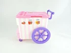 BARBIE Kool-Aid Soft Drink Stand cart 1997 Mattel vintage playset wheeled push