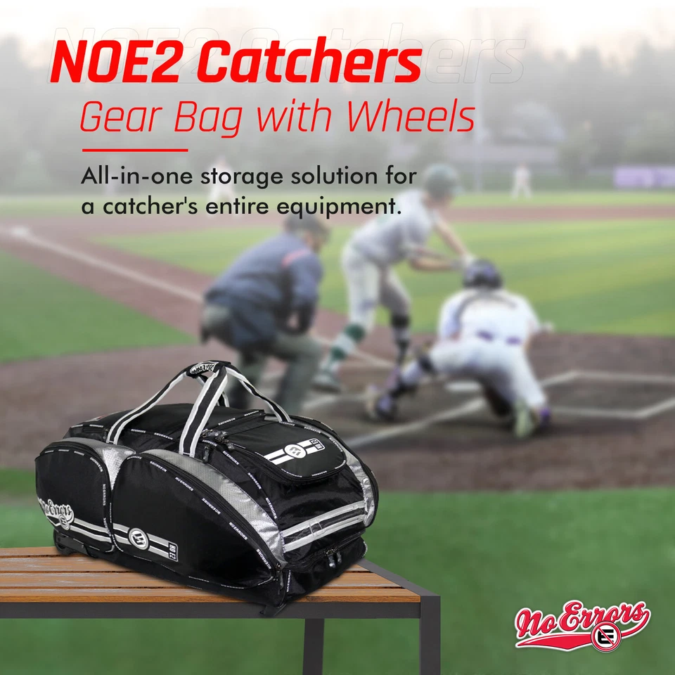 No Errors NOE2 Catchers Gear Bag with Wheels - Large Bag for Equipment & Helmet - Image 2 of 4