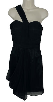 open lace back dress Jovani 09502 - Keyhole Asymmetrical Prom Dress 4 / Black