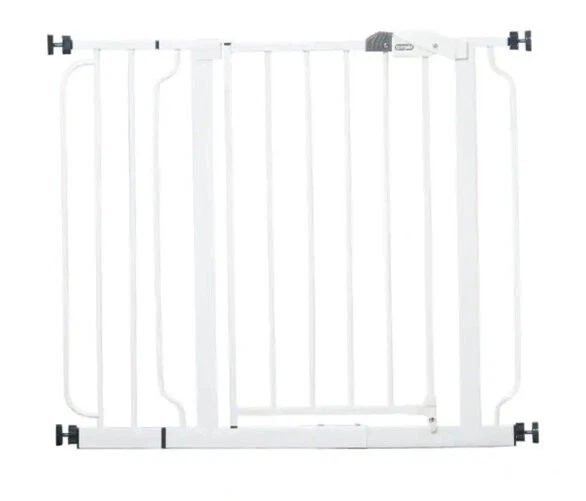 Regalo Easy Step 38.5-Inch Extra Wide Walk Thru Baby Gate, White - 1160 DS