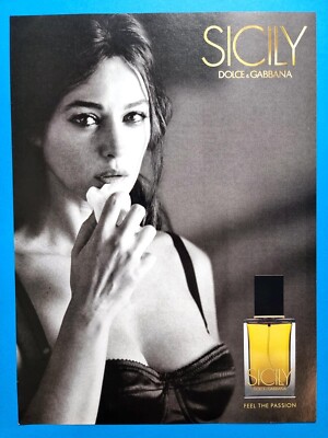 MONICA BELLUCCI  in  1  Page DOLCE & GABBANA Fragrance Magazine  Print AD -D1219