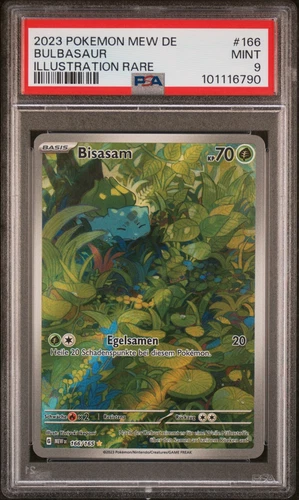 2023 Pokémon 151 German "Bulbasaur"/"Bisasam" 166/165  PSA 9 MINT