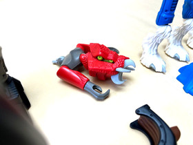 Lego Bionicle Part Glatorian Skrall (8978) Scrawl (7136) can & Instructions Tech