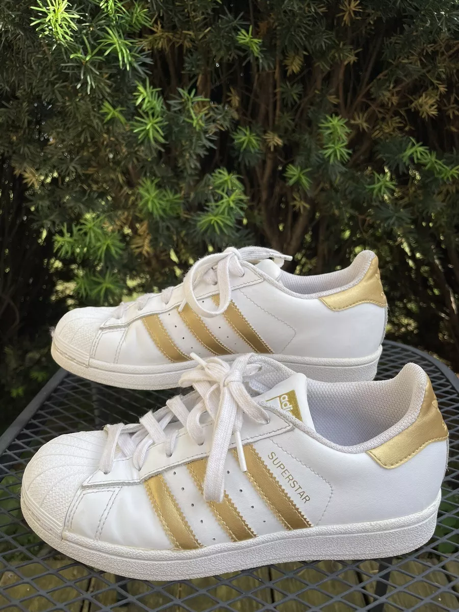 ADIDAS Women s Sz 4.5 Superstar ROSE GOLD Sneakers B39402 eBay