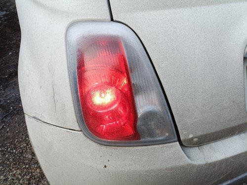 fiat 500 2007-2015 passengers side rear light with bulb holder