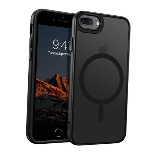 for iPhone 8 Plus Case, iPhone 7 Plus Case Magnetic[Compatible with Black
