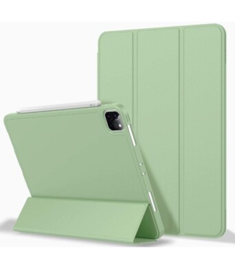 ZryXal New iPad Pro 12.9 Case 2022/2021 (6th/5th Generation) with Pencil Holder,
