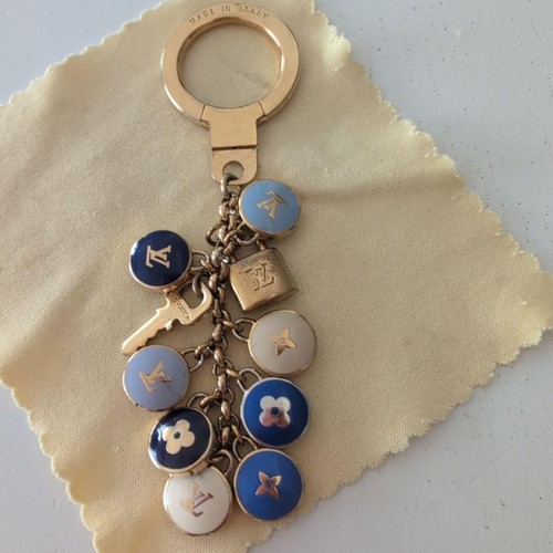 Louis Vuitton Monogram Porte Cles Pastille Key Ring Gold M65910 - Picture 4 of 6