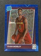 20 21-22 Panini Donruss Optic #175 Evan Mobley Rated Rookie Blue Velocity PRIZM 