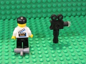 LEGO Director Minifigure with Camera Movie Studios 1352 1382 1376 1349 1356 ST18