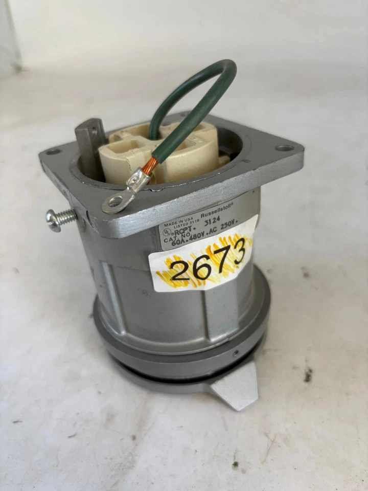 Russellstoll 3124 Receptacle 60 Amp 480 Vac - Image 2 of 3