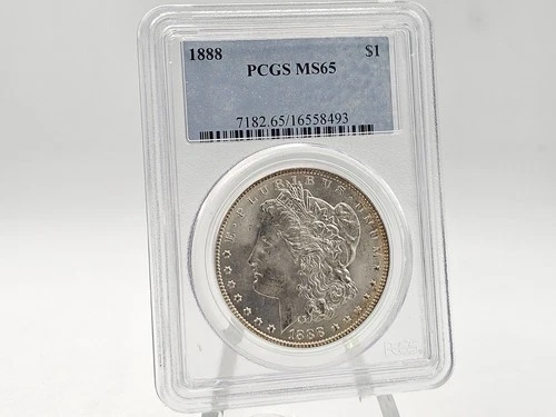 1888 PCGS MS65 Morgan Silver Dollar **PIN WHEEL LUSTER** 58493