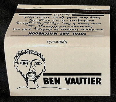 Original Vintage FLUXUS MULTIPLE BEN VAUTIER DESTROY ART MATCH BOOK BOX 1981