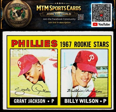 1967 Topps #402a (Grant Jackson / Bill Wilson) : no line beneath Wilson stats