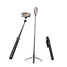 71  Tall Selfie Stick Quadripod with Remote  360  Ballhead, Aluminum 71in