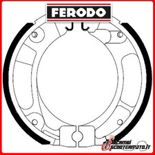 Brake hangers Ferodo Eco FSB705A HONDA C 90 Z CUB 1993 225129260#6
