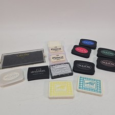 Lot of 14 Ink Pads 1 ColorBox 2 Pigment Ink 5 Stazon 1Brilliance 2 Stampin Up 