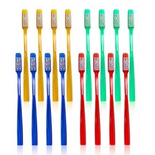 Adult Smoker's Toothbrush Super Hard Firm Bristles Pack of 12