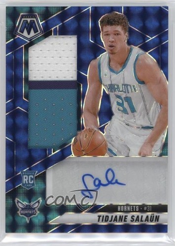 2024-25 Panini Mosaic Rookie Jersey Blue Prizm 49/49 Tidjane Salaun Auto RC 0xh3
