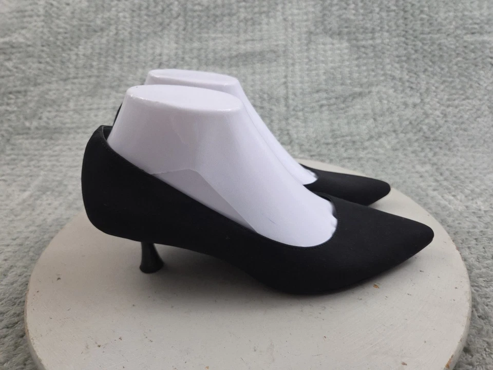 Zapatos de tacón Donald Pliner Kitten para mujer talla 7 M negros sin cordones punta Foto 4 de 4